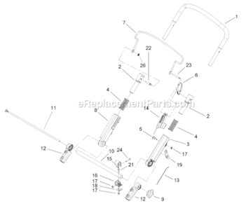 Part Location Diagram of 107-3902 Lawn Boy Cable-traction